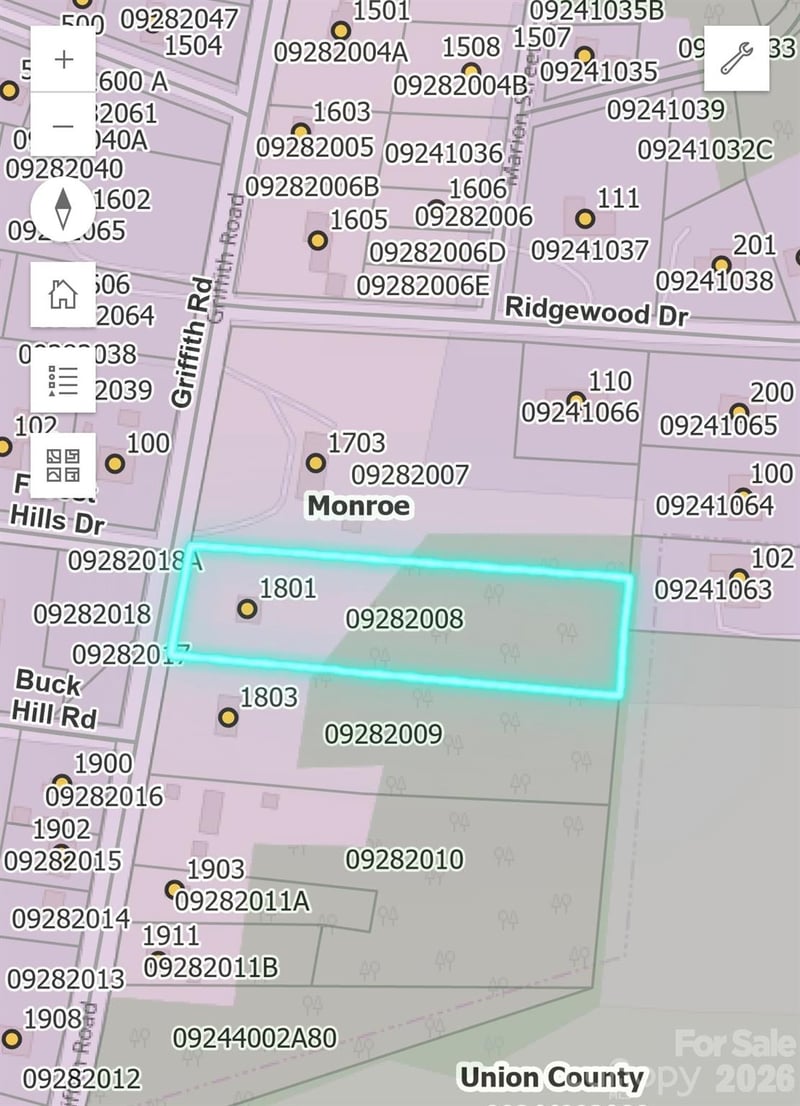 1801 Griffith Rd, Monroe, NC 28112