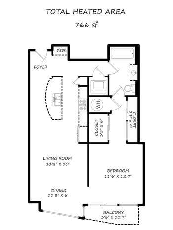 210 N Church St #2310, Charlotte, NC 28202