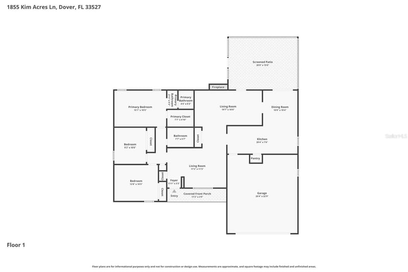 1855 Kim Acres Ln, Dover, FL 33527