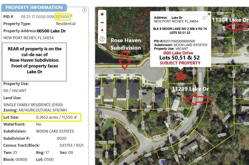 Lake Dr, New Port Richey, FL 34654