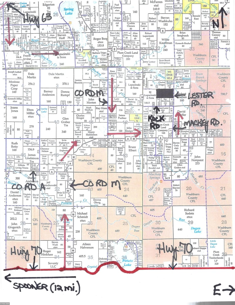 XXX Lester Rd, Springbrook, WI 54875