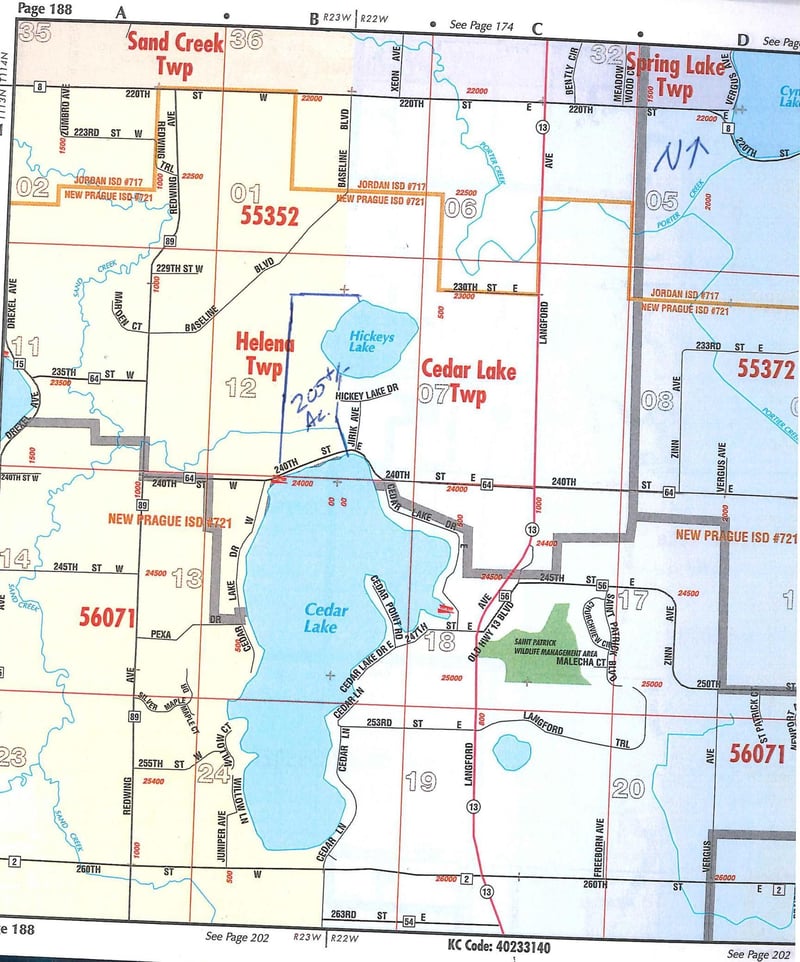 XXX 240th St & Hickey Lake Dr, Jordan, MN 55352