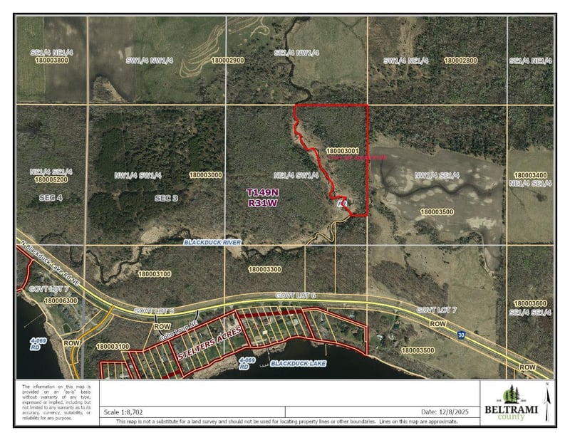 Lot 3 N Blackduck Lake Rd NE, Hines, MN 56647