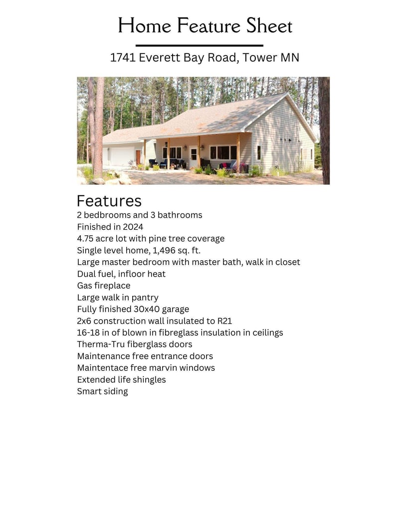 1741 Everett Bay Rd, Tower, MN 55790