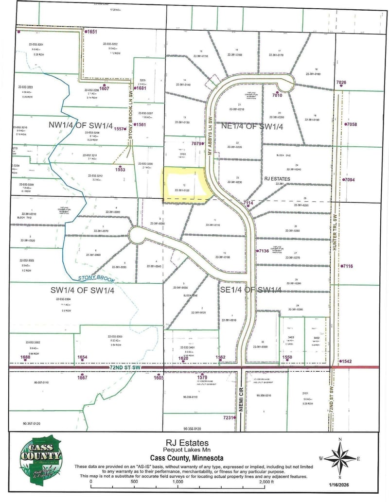 XX12 TBD My Abbys Way Ln SW, Pequot Lakes, MN 56472