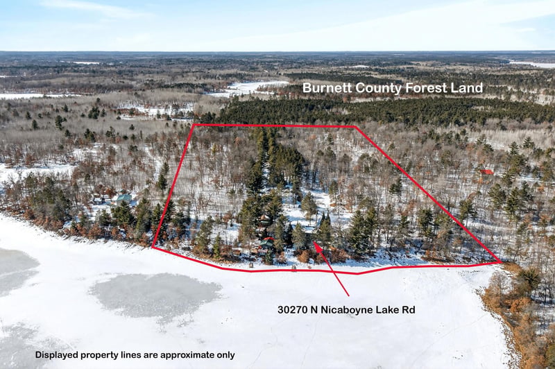 30270 N Nicaboyne Lake Rd, Danbury, WI 54830