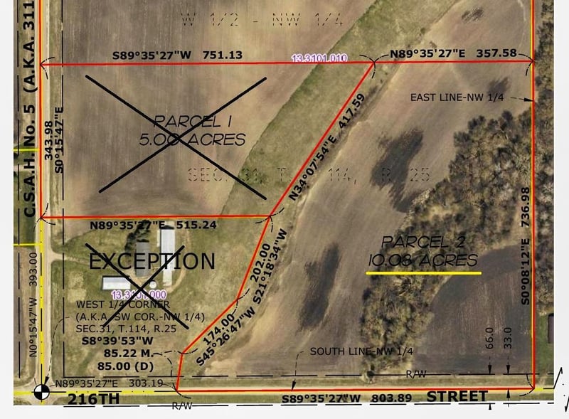 TBD 216th Ln, Faxon Twp, MN 56044