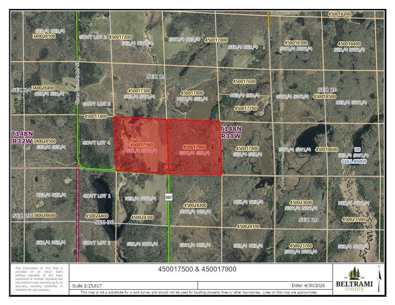 TBD Ct Rd 307, Blackduck, MN 56630