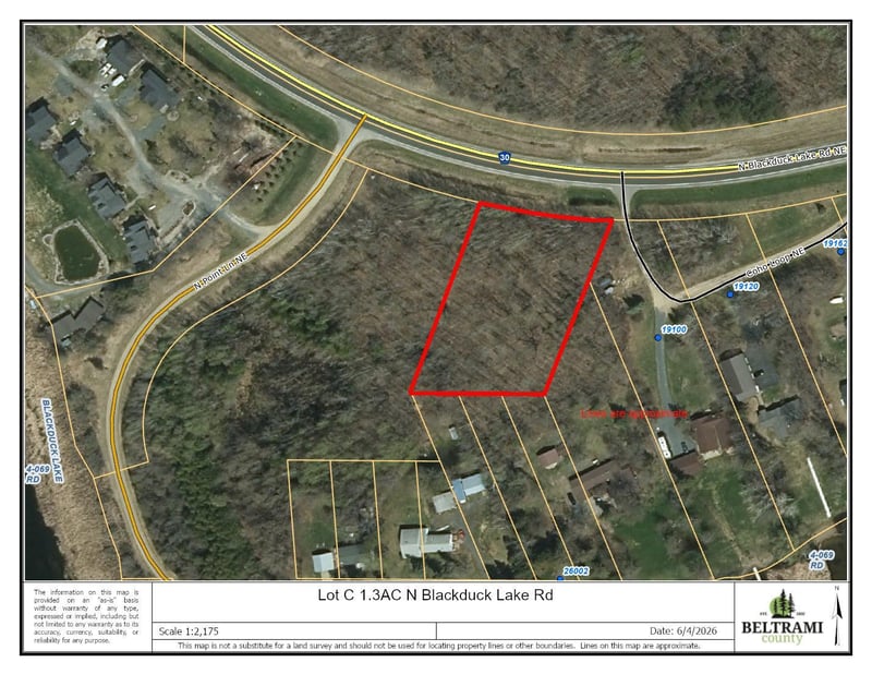Lot C 1.3AC N Blackduck Lake Rd NE, Hines, MN 56647