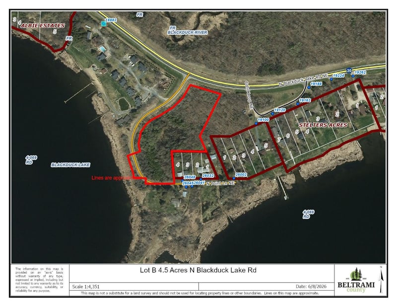 Lot B 4.5AC N Blackduck Lake Rd NE, Hines, MN 56647