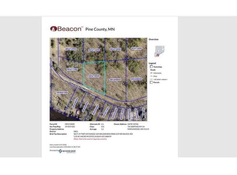 LOT 5 Wilderness Retreat, Pine City, MN 55063