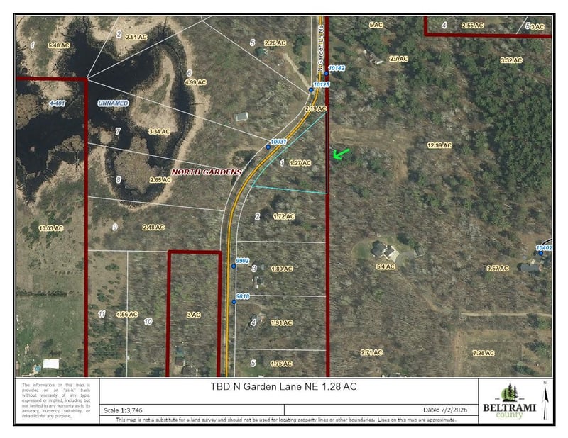 TBD 1.28ac N Garden Ln NE, Bemidji, MN 56601