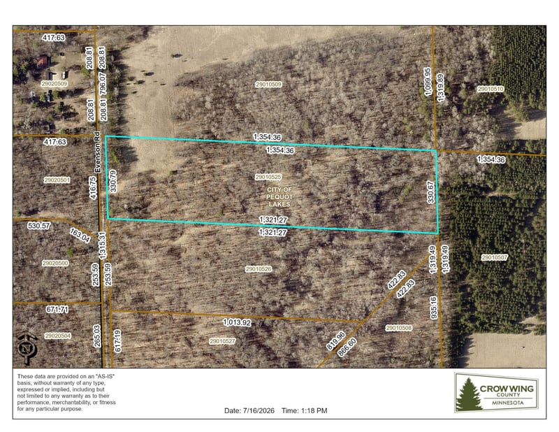 10 Acres Evenson Rd, Pequot Lakes, MN 56472