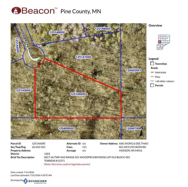 TBD Woodpecker Ln, Sandstone, MN 55072
