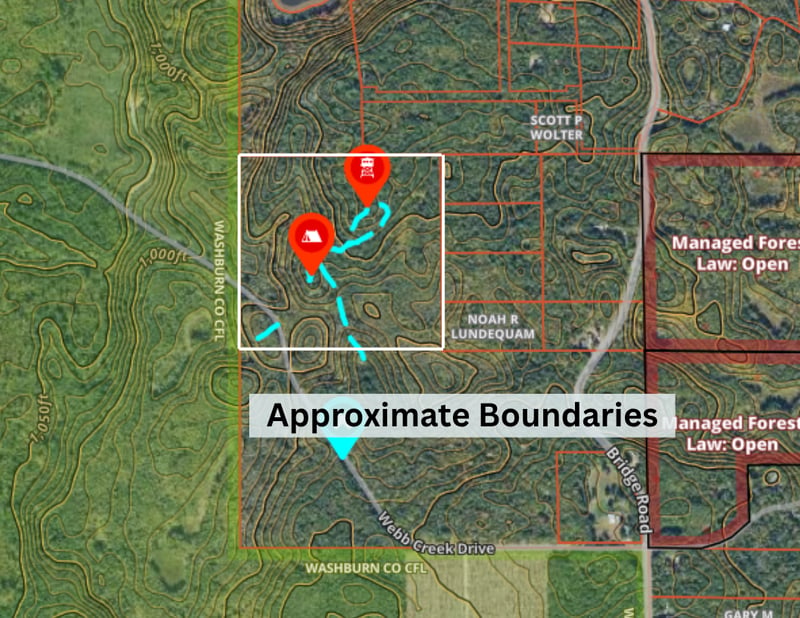 W9XXX Webb Lake Dr, Trego, WI 54888