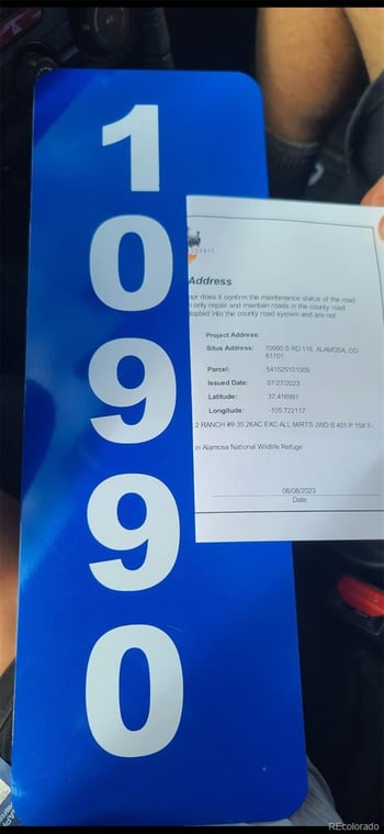 10990 Road 116 , Alamosa, CO 81101