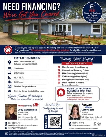 18440 Black Squirrel Rd, Colorado Springs, CO 80908