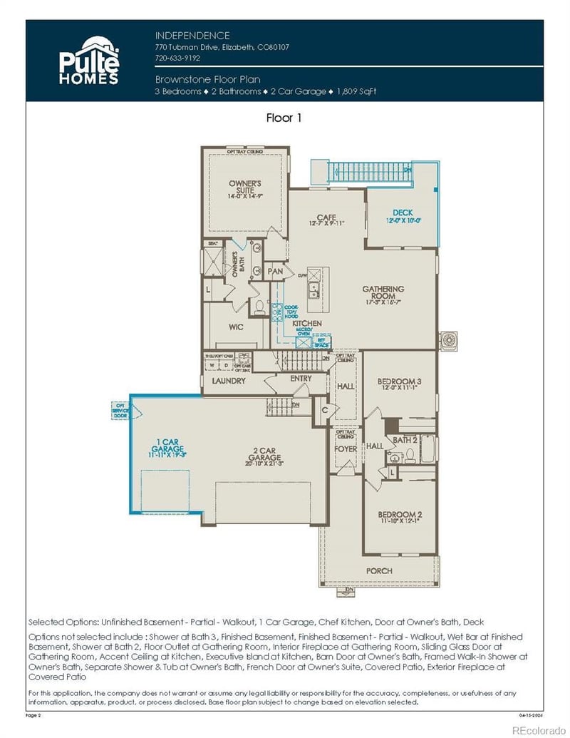 703 Pershing Point, Elizabeth, CO 80107