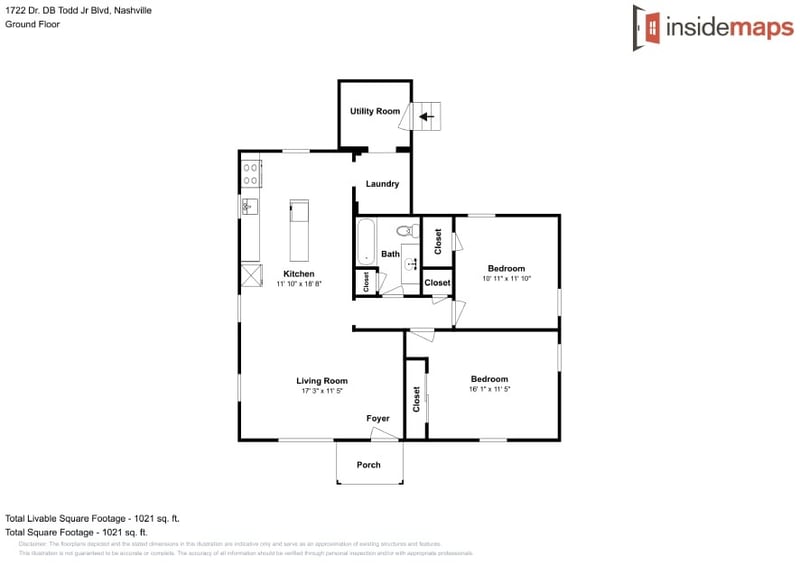 1722 Dr D B Todd Jr Blvd, Nashville, TN 37208