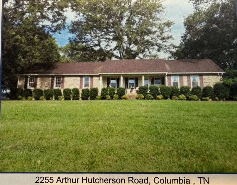 2255 Arthur Hutcherson Rd, Columbia, TN 38401