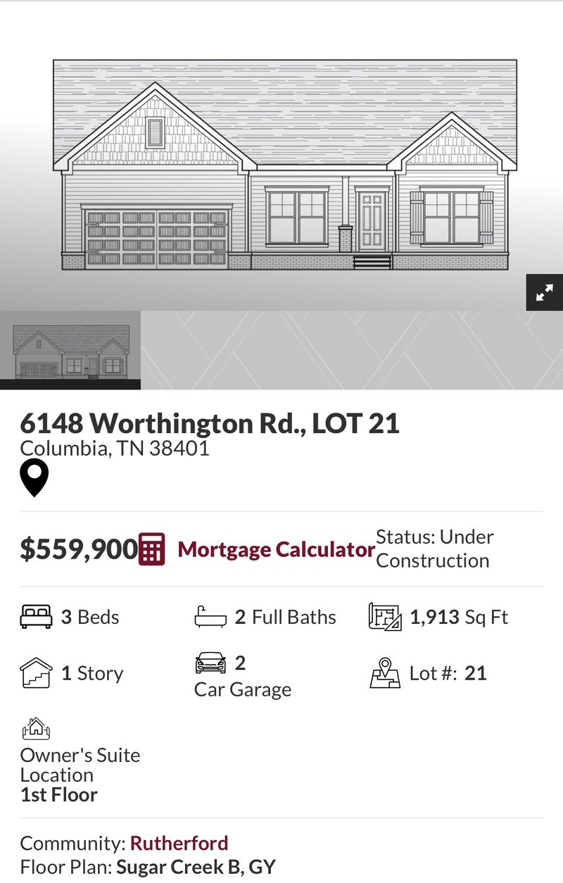 6148 Worthington Rd, Columbia, TN 38401