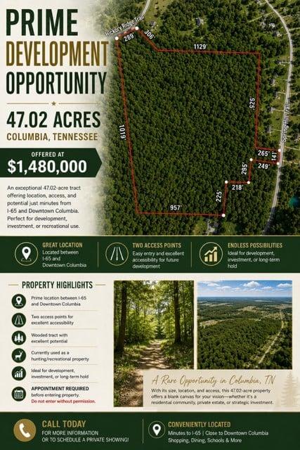 Hickory Ridge Trl, Columbia, TN 38401