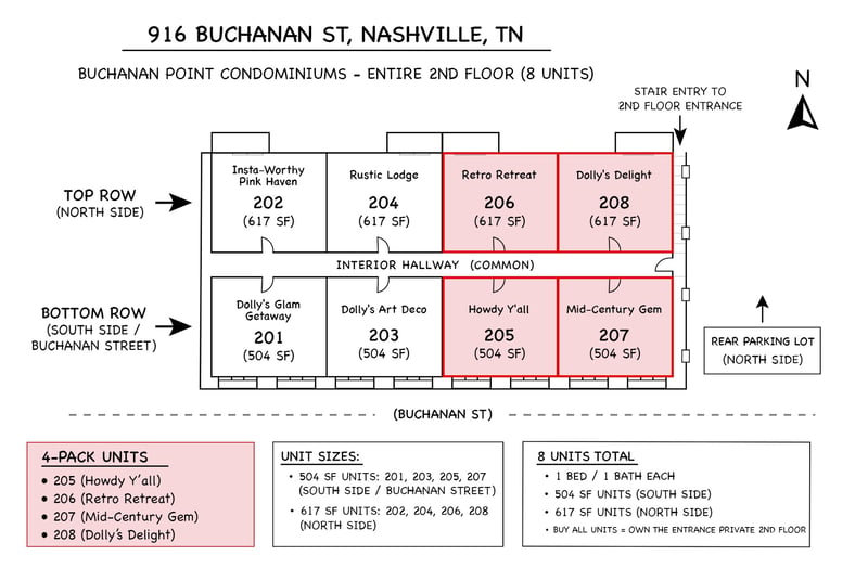 916 Buchanan St #205, 206, 207, 208, Nashville, TN 37208
