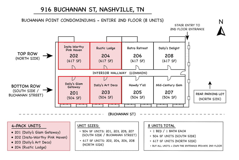 916 Buchanan St #201, 202, 203, 204, Nashville, TN 37208
