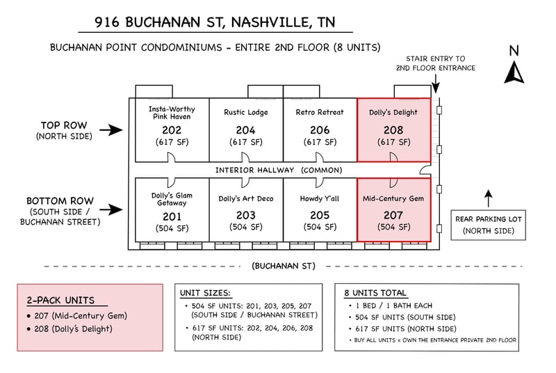 916 Buchanan St #208, 207, Nashville, TN 37208