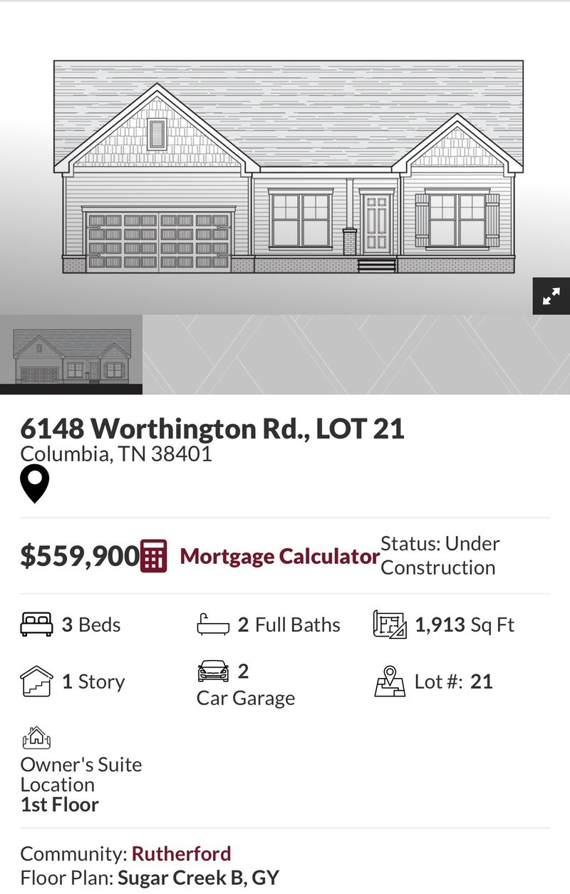 6148 Worthington Rd, Columbia, TN 38401
