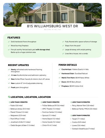 815 Williamsburg West Dr, Nashville, TN 37221