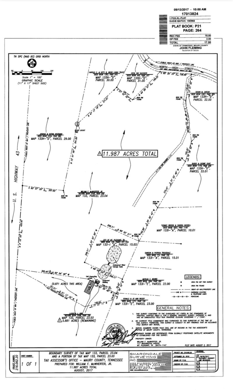 North High St, Mount Pleasant, TN 38474