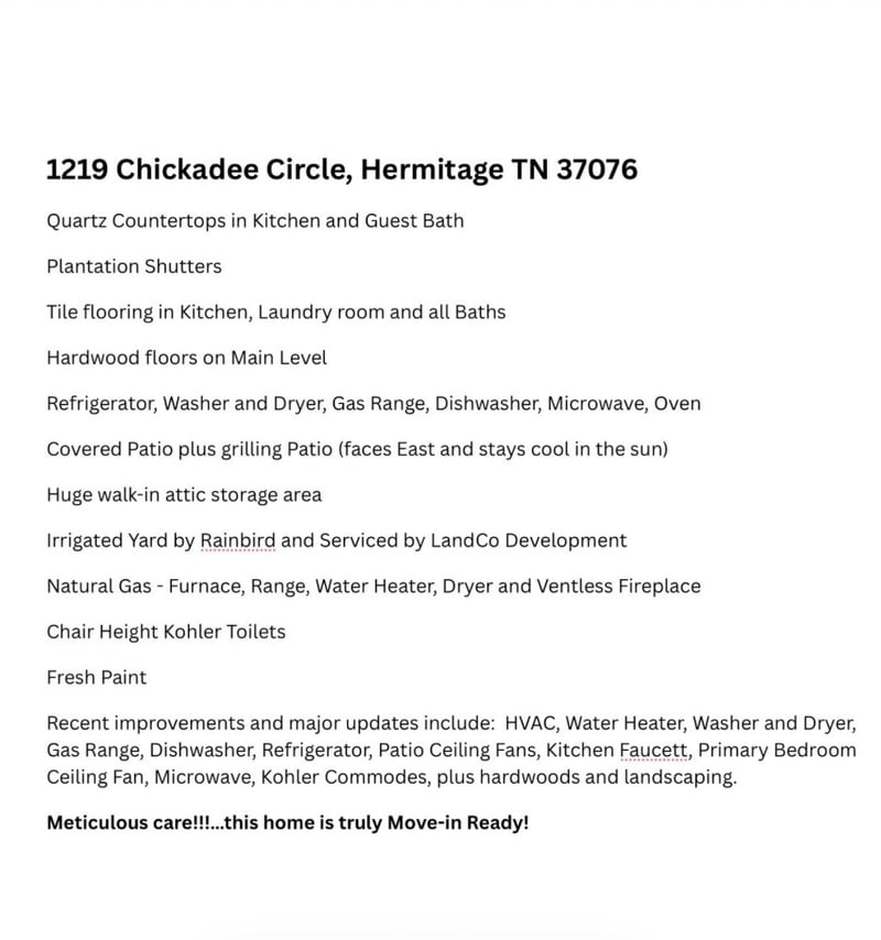 1219 Chickadee Cir, Hermitage, TN 37076