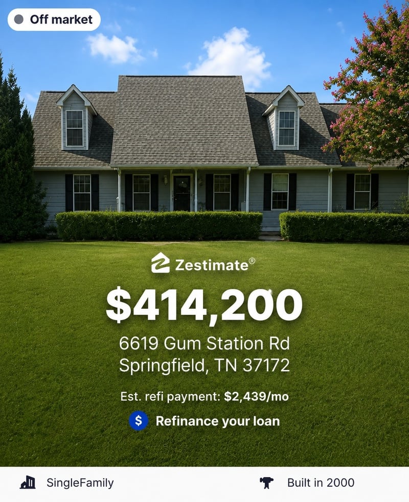 6619 Gum Station Rd, Springfield, TN 37172