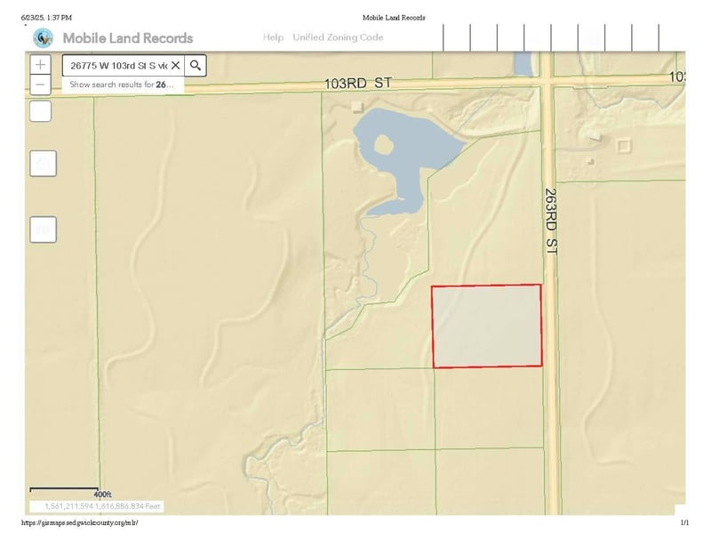 7 AcresLot 1 Thompson Lakes Est, Viola, KS 67149