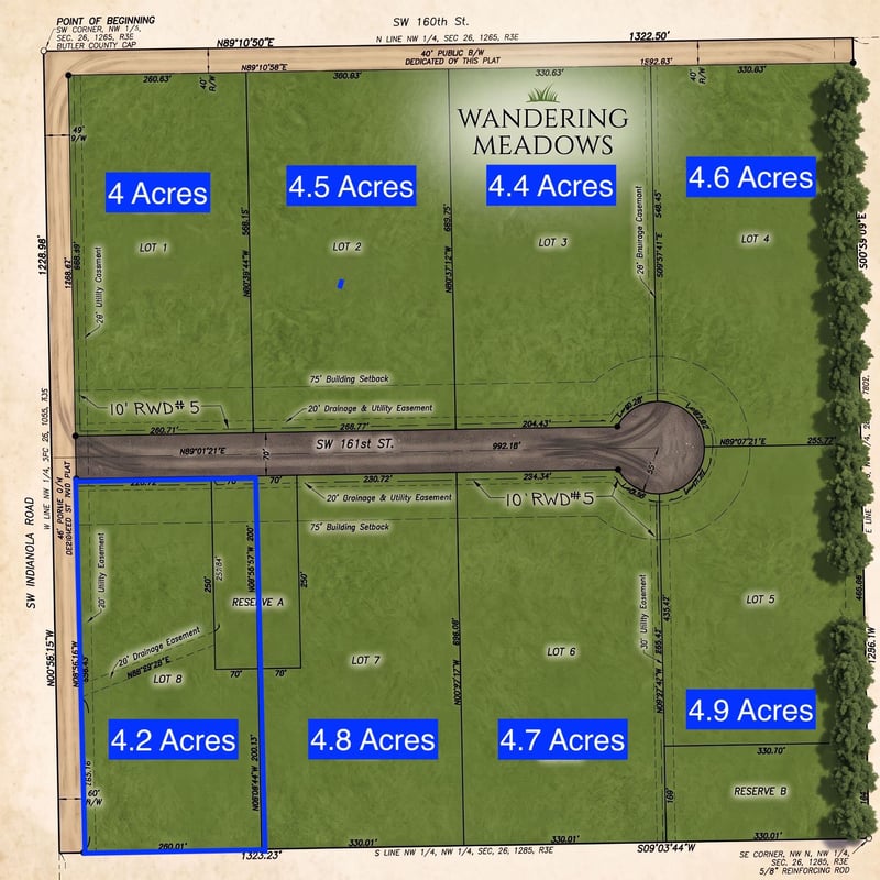 0 SW 161st St Lot 8, Rose Hill, KS 67133