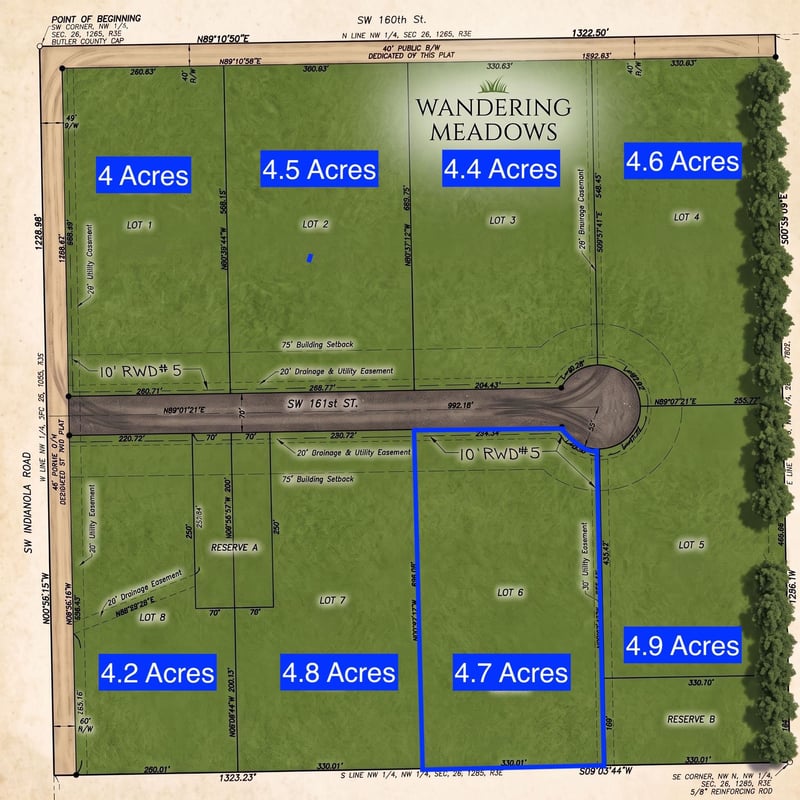 0 SW 161st St Lot 6, Rose Hill, KS 67133