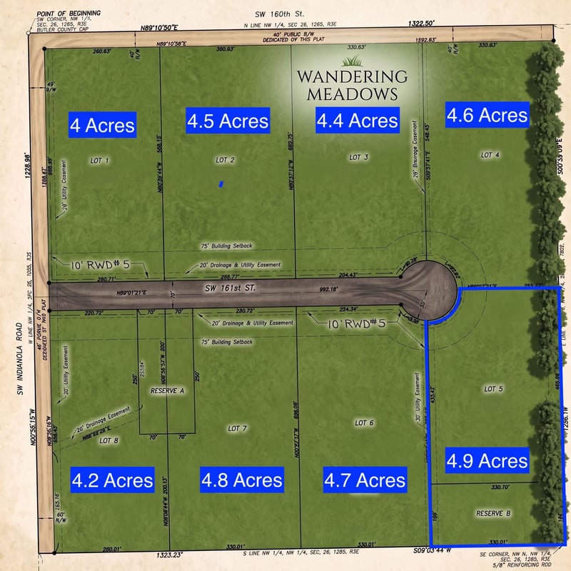 0 SW 161st St Lot 5, Rose Hill, KS 67133