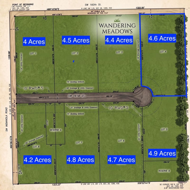 0 SW 161st St Lot 4, Rose Hill, KS 67133