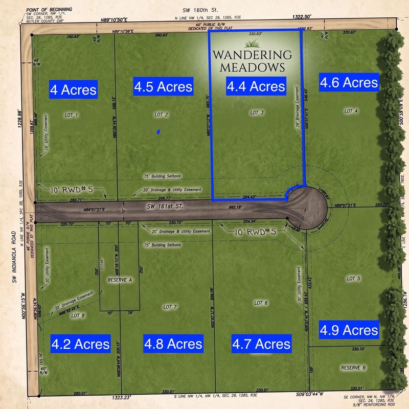 0 SW 161st St Lot 3, Rose Hill, KS 67133