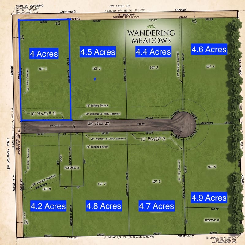 0 SW 161st St Lot 1, Rose Hill, KS 67133
