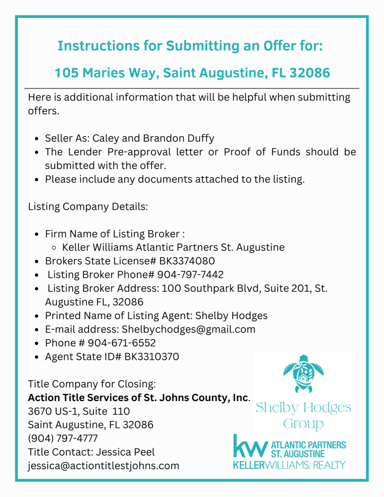 105 Maries Way, St Augustine, FL 32086