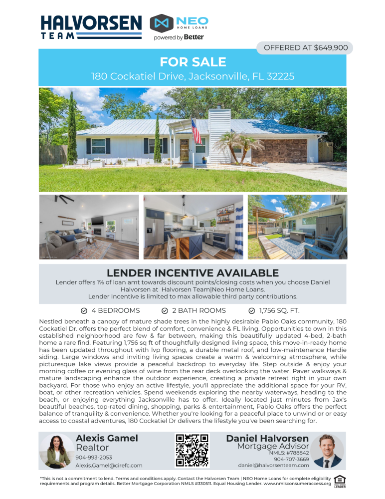 180 Cockatiel Dr, Jacksonville, FL 32225