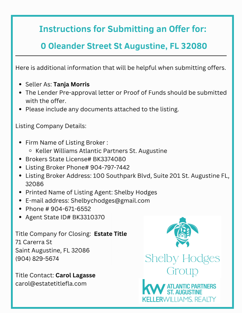 0 Oleander St, St Augustine Beach, FL 32080