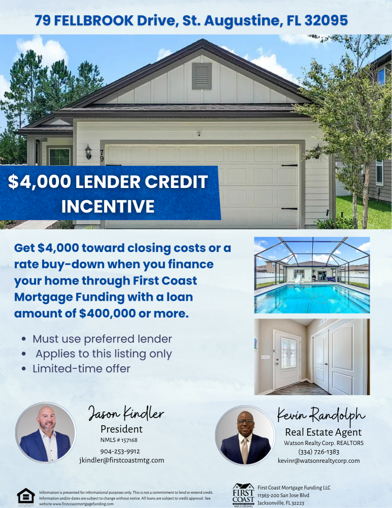 79 Fellbrook Dr, St Augustine, FL 32095