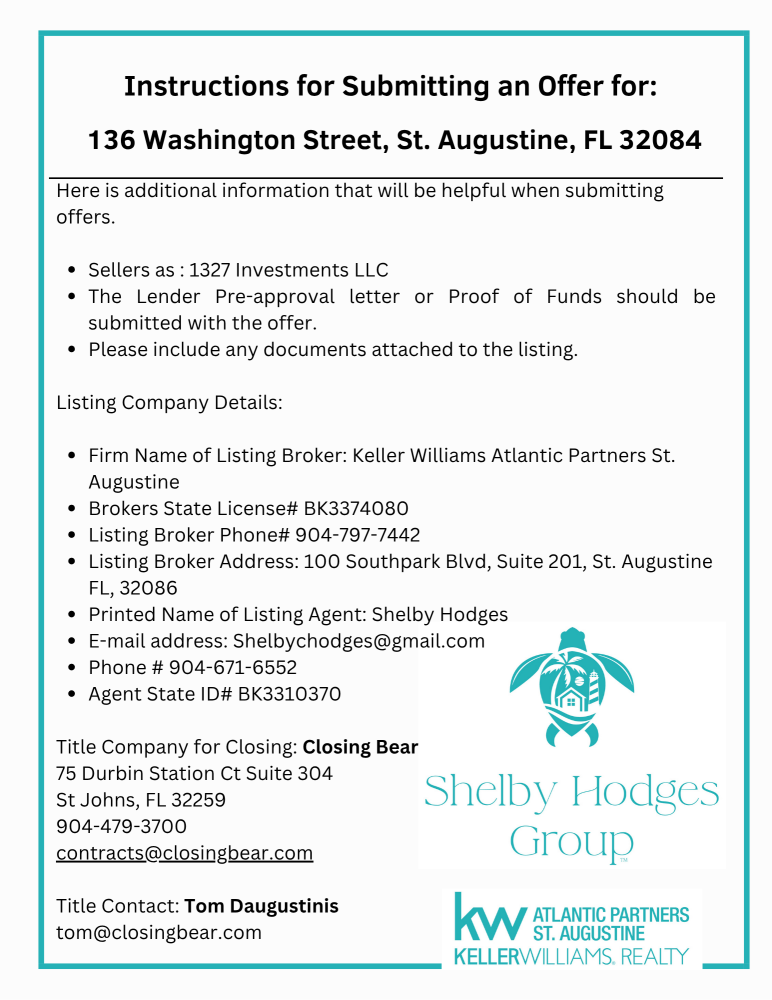 136 Washington St, St Augustine, FL 32084