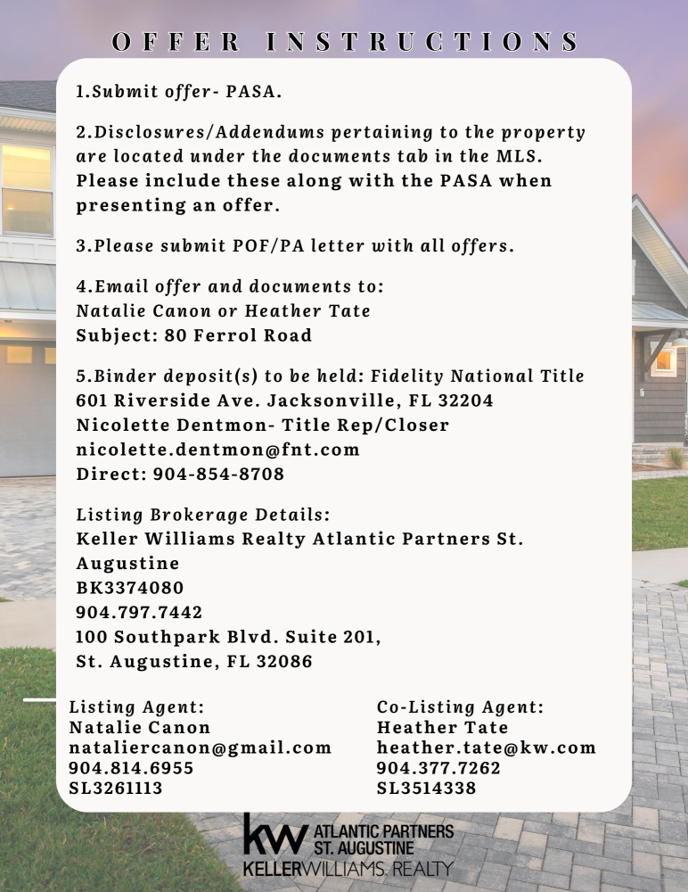 80 Ferrol Rd, St Augustine, FL 32084