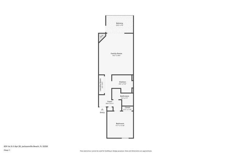 829 1st St #3-D, Jacksonville Beach, FL 32250