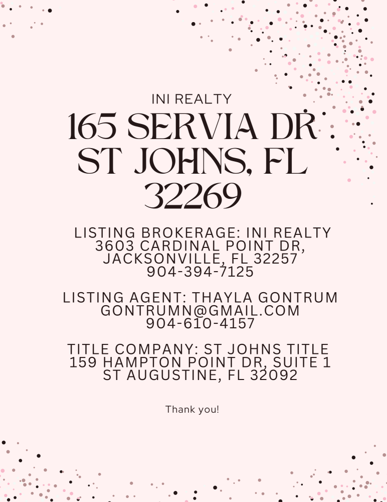 165 Servia Dr, St Johns, FL 32259