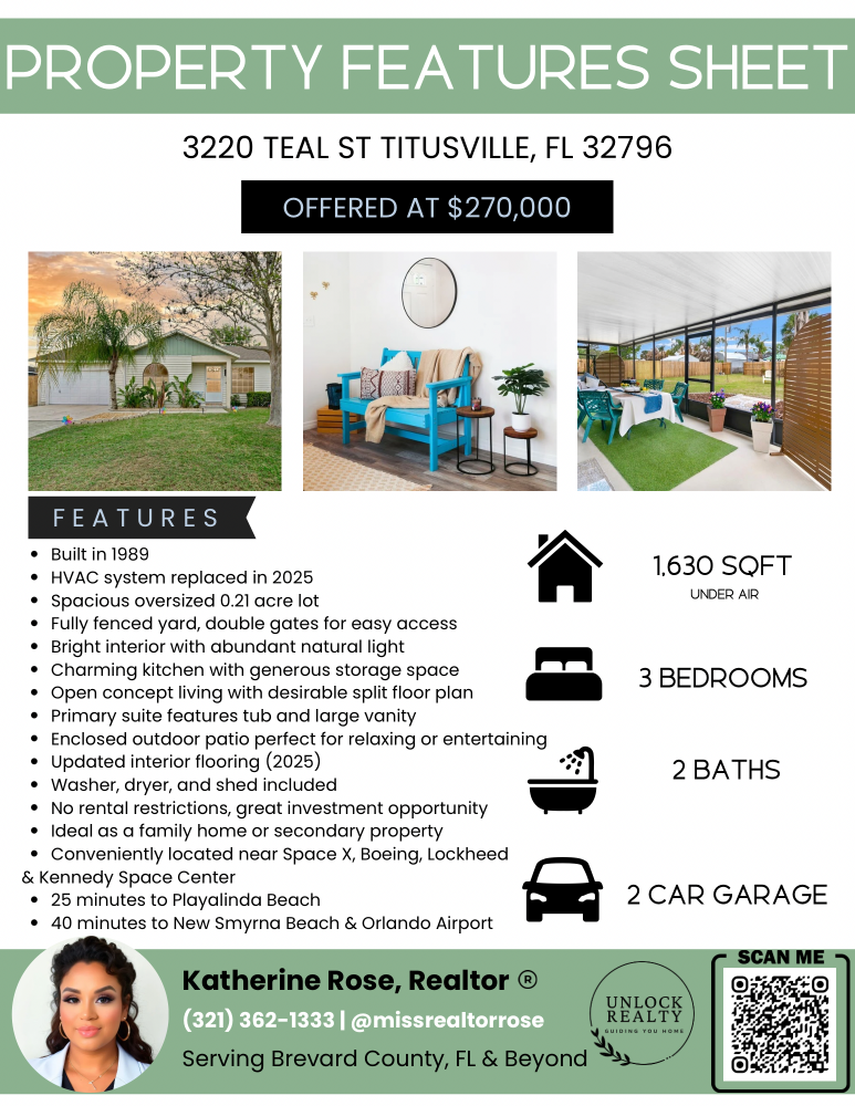 3220 Teal St, Titusville, FL 32796